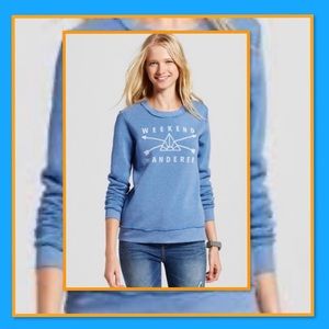 WELL WORN WEEKEND WANDERER SWEATSHIRT S